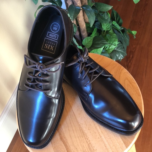 Mens After Six Brown Dress Shoes 👞 - Picture 5 of 8